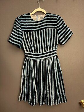 Christian Dada Striped Dress - Small Petite